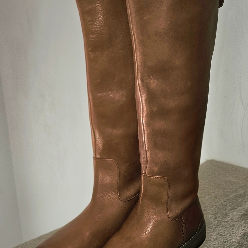 Franco Sarto Tan Over the Knee Boots
